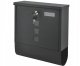 Galvanized Steel Letter Box with Newspaper Holder ModernHome, Anthracite