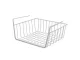 Under-Shelf Hanging Metal Basket, White