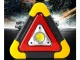 LED Warning Triangle with Flashlight and Power Bank Function, Black/Yellow