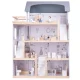 Wooden Play Dollhouse with Furniture, 80cm