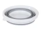 Collapsible Silicone Bucket 5L – Gray-White