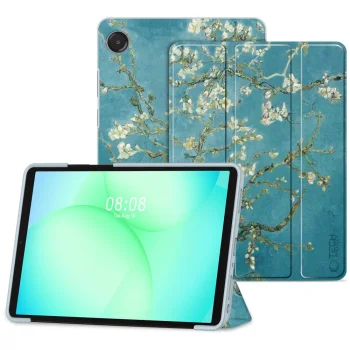 TechProtect SmartCase for Samsung Galaxy Tab A9+ / A11+ 11.0, Blue/White