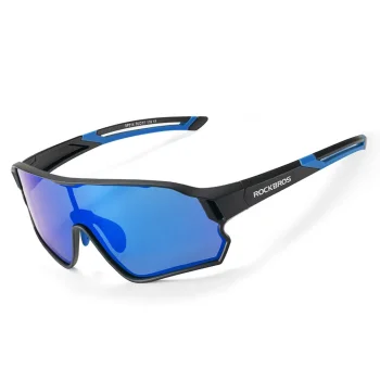 Rockbros 14110009001 Kids Polarized Cycling Glasses 8-14y Black/Blue