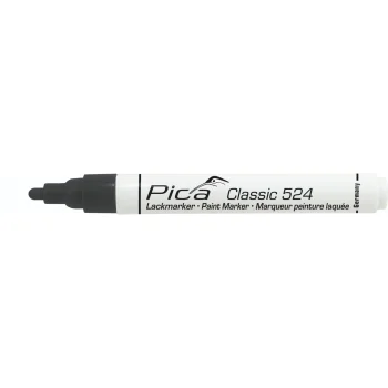 Pica Classic Industrial Paint Marker, 2-4 mm Bullet Tip, Black