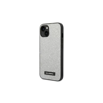 Karl Lagerfeld KLHCP14XG2ELS iPhone 14 Pro Max 6.7 "hardcase silver / silver Glitter Plaque Logo