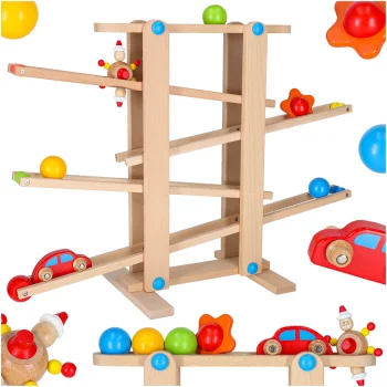 Wooden Marble Run Montessori XXL