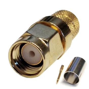 SMA-Male Crimp Connector for RG6 Cable