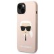 Чехол Karl Lagerfeld Silicone Karl\'s Head MagSafe для iPhone 14 Plus / 15 Plus - Розовый
