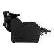 Hairdressing Wash Unit Gabbiano Carmen with Adjustable Footrest Black