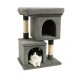 Two-Level Cat Tree with Condo and Scratching Posts 67cm