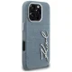 Karl Lagerfeld Jeans Signature Logo iPhone 16 Pro Case with MagSafe, Blue