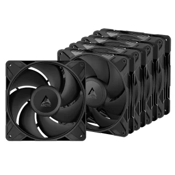 Arctic P14 PRO PWM PST 140mm PC Case Fans, 5-Pack, Black