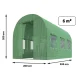 Plonos Polytunnel Greenhouse 2x3m, 6m2, Green