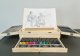 Artistic Drawing Painting Set with Easel and Suitcase, 83 pcs. (paints, pencils, brushes)