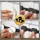Nicekids Child Safety Cabinet and Drawer Locks, 6-Pack, Black