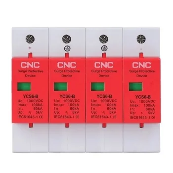 DC Surge Protection Device SPD, 4P, Class B, 1000V DC, 60-100 kA