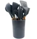 Kitchen Utensil Set, 12 Pieces, Dark Grey