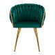 Elegant Velvet Salon Chair 4Rico QS-GW06G, Green