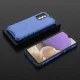 Armored Case for Samsung Galaxy A03s with Honeycomb Pattern, Blue