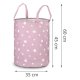 Large Cotton Toy Storage Basket Nukido, Pink