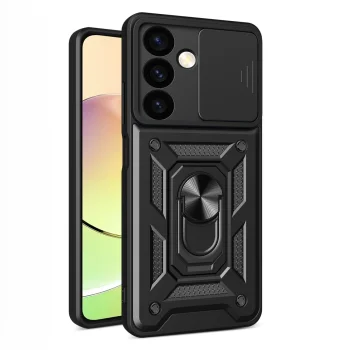 Hurtel Xiaomi Poco C65 / Redmi 13C Case Hybrid Armor Camshield, Black