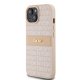 DKNY iPhone 15 Plus / 14 Plus Case Mono Stripe & Metal Logo, Pink