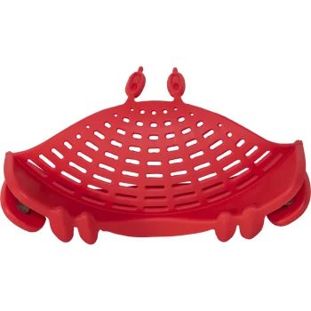 Uždedamas puodo koštuvas OTOTO Crabby, silikoninis, raudonas