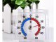 Self-adhesive window external round thermometer