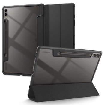 Samsung Galaxy Tab S9+ Plus (SM-X810, SM-X816B) Spigen Ultra Hybrid "Pro" Book Case Cover, Black | Planšetes Vāciņš...