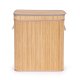 Modernhome Bamboo Laundry Basket, 100L, 2 Compartments