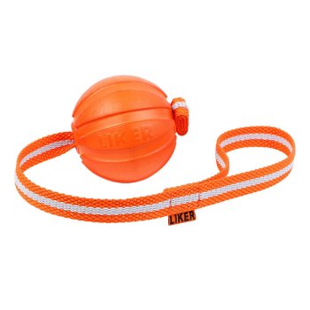 Rubber Ball on a Rope Interactive Chew Toy for Dogs, Liker Line 9 Waudog
