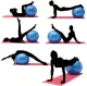 Blue Gymnastic and Rehabilitation Ball with Pump 65cm