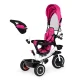 ECOTOYS 360° Rotating Tricycle Stroller with Canopy, Pink