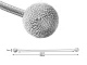 Magnetic Curtain Tiebacks, Grey, 2 pcs