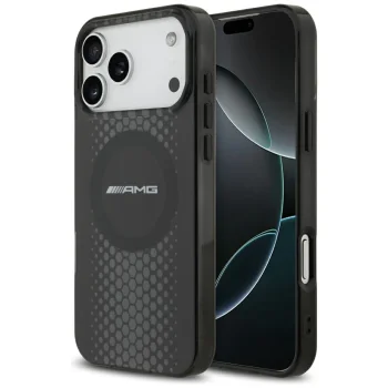 AMG Double Layer Transparent Graphics MagSafe Case for iPhone 17 Pro Max - Black