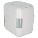 Portable Car Mini Fridge 4L Cooler and Warmer for Food and Cosmetics, White