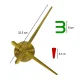 DIY Wall Clock, Adhesive, 80-90 cm, Gold/Colorful