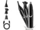 Rechargeable 3-in-1 Trimmer for Nose, Ears, Beard, and Eyebrows, Black