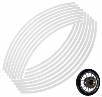 Silve reflective wheel stickers