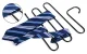 Multi-Layer Trousers Hanger for 5 Pairs AG17B, Black
