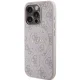 Guess iPhone 15 Pro Max Case 4G Collection Leather Metal Logo MagSafe, Pink