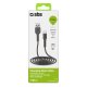Sbs USB-A uz USB-C kabelis 1.5m, melns