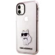 Karl Lagerfeld Ikonik Choupette Case for iPhone 11 / XR, Pink