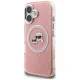 Karl Lagerfeld IML Glitter Karl & Choupette Heads MagSafe Case for iPhone 16 - Pink