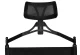 Beautylushh Folding Aluminum Makeup Chair with Headrest, Black