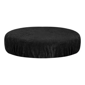Black Terry Cloth Cover for Cosmetic Stool (30-35 cm)