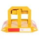 Multistore Folding Parking Barrier with Key Lock, 30 cm, Reflective
