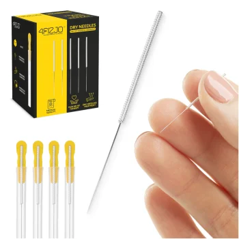 4FIZJO Acupuncture Needles with Guide Tube 100 pcs 0.25 x 15 mm
