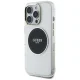 Guess IML Metal Colored Circle Classic Logo MagSafe Case for iPhone 16 Pro, Black