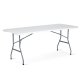 Plonos 180 cm White Folding Garden Table - Portable & Durable Outdoor Furniture